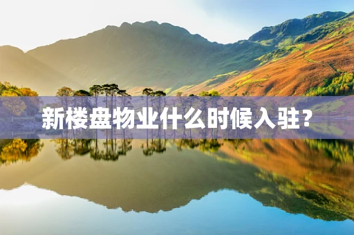 新楼盘物业什么时候入驻？