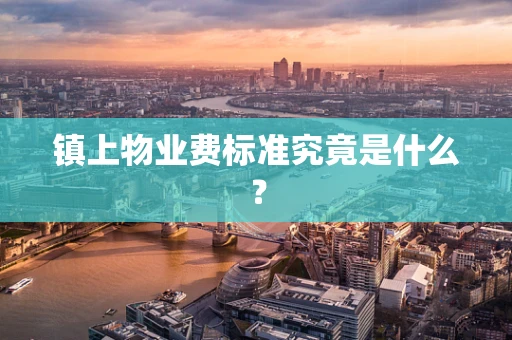镇上物业费标准究竟是什么？