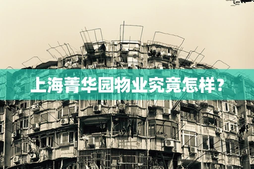 上海菁华园物业究竟怎样？
