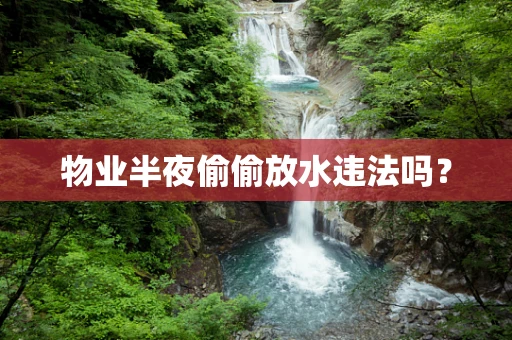 物业半夜偷偷放水违法吗？