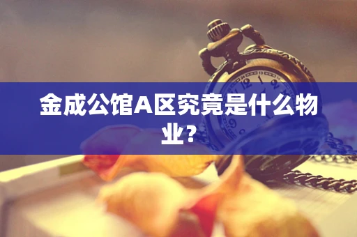 金成公馆A区究竟是什么物业？