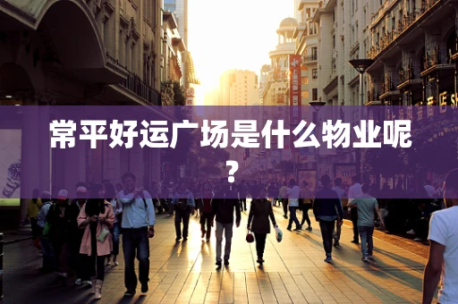 常平好运广场是什么物业呢？