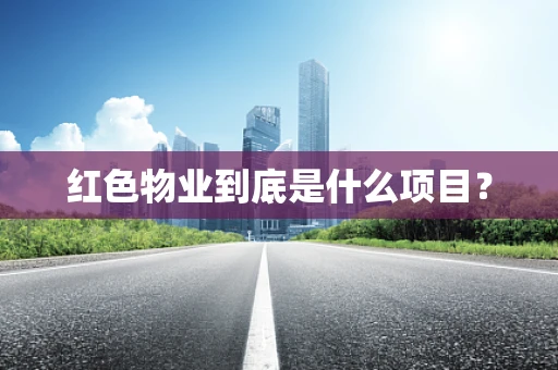 红色物业到底是什么项目？