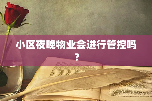 小区夜晚物业会进行管控吗？
