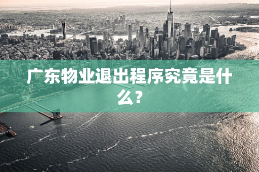 广东物业退出程序究竟是什么？
