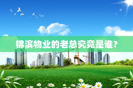 锦滨物业的老总究竟是谁？