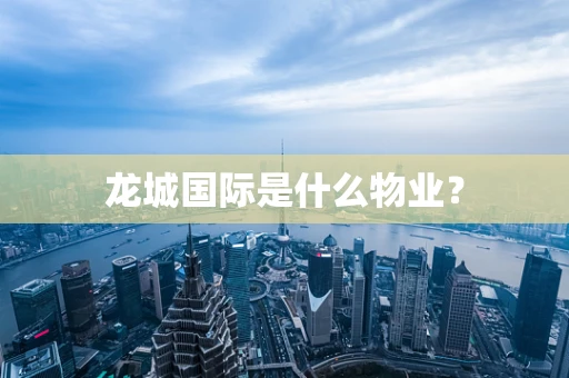 龙城国际是什么物业？