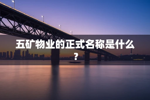 五矿物业的正式名称是什么？