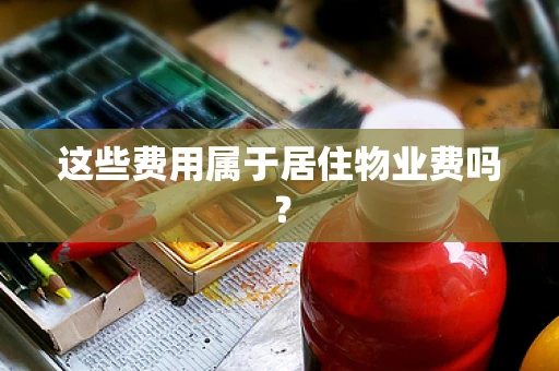 这些费用属于居住物业费吗？