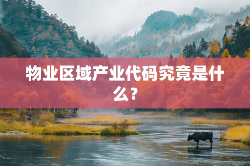 物业区域产业代码究竟是什么？