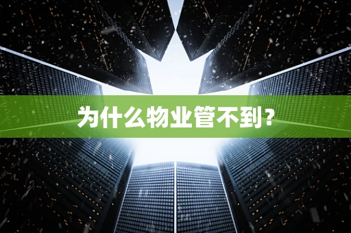 为什么物业管不到？
