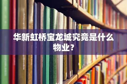华新虹桥宝龙城究竟是什么物业？