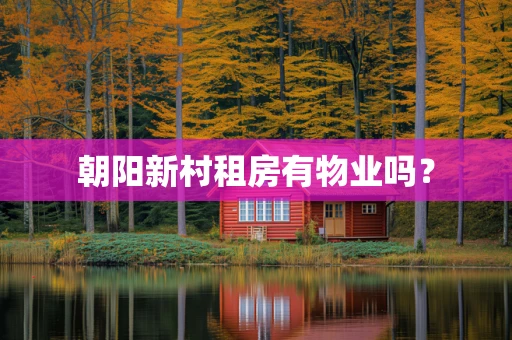 朝阳新村租房有物业吗？