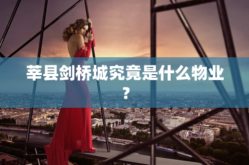 莘县剑桥城究竟是什么物业？