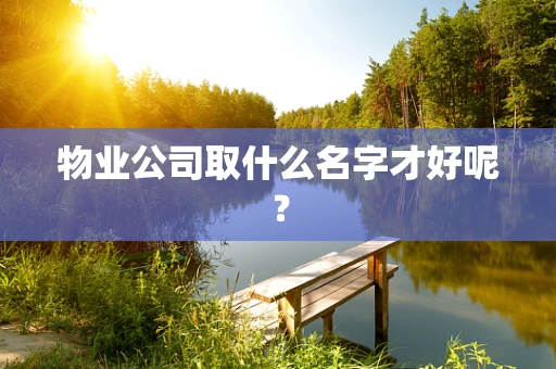 物业公司取什么名字才好呢？