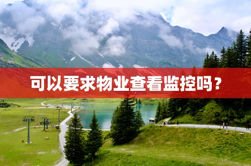 可以要求物业查看监控吗？