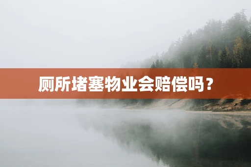 厕所堵塞物业会赔偿吗？