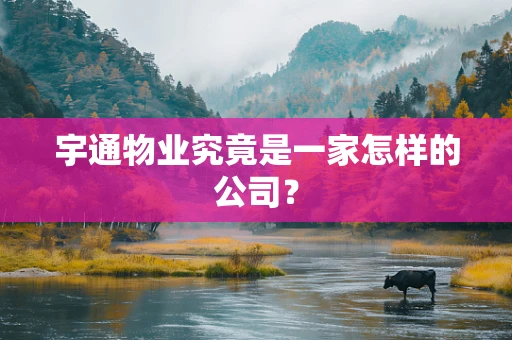 宇通物业究竟是一家怎样的公司？