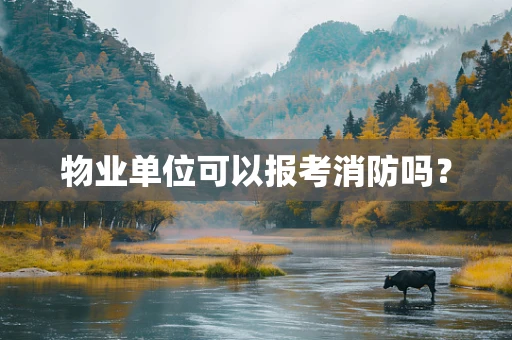 物业单位可以报考消防吗？
