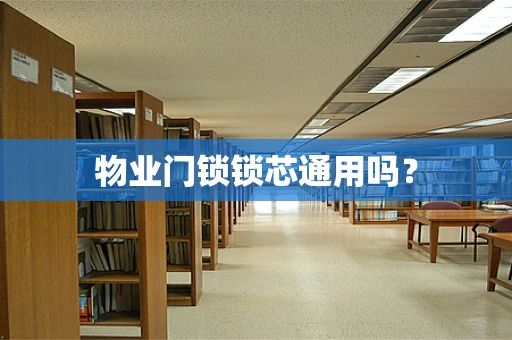 物业门锁锁芯通用吗？