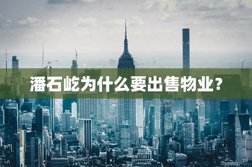 潘石屹为什么要出售物业？