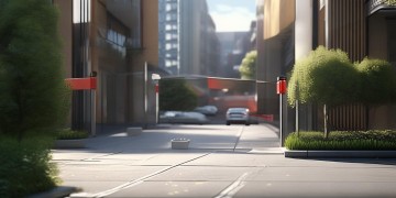 物业拦车不放杆违法吗？