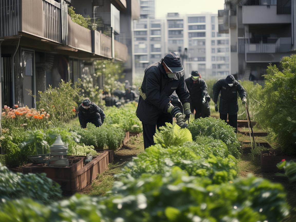 小区物业种地，这违法吗？